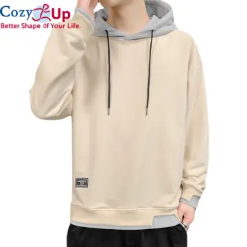Men's Solid Hooded Sweatshirt Fleece Sportwear Cool Slim Fit Long Sleeve  Cozy Warm Hoodie Streetwear