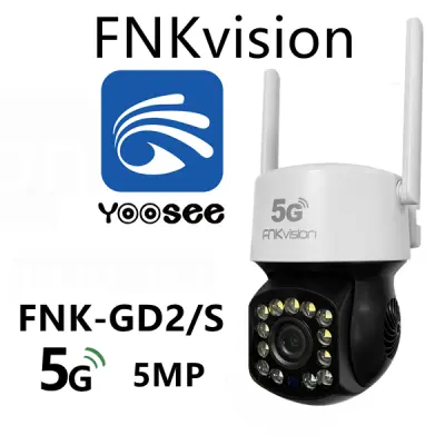 FNK vision กล้องวงจรปิดไร้สาย FHD 1596P 5 ล้านพิกเซล มองเห็นในที่มืด กลางคืนเป็นภาพสีWIFI กล้องวงจรปิดในบ้าน ดูผ่านโทรศัพท์ ควบคุมระยะไกลAPP:FNKvision