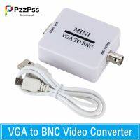 ตัวแปลง VGA HD เป็นวิดีโอ BNC ขนาดเล็กกล่องจูนกล่องสวิตช์ดิจิตอลสำหรับจอภาพ HDTV อุปกรณ์แปลงสัญญาณ VGA คอมโพสิตเป็นอะแดปเตอร์ BNC