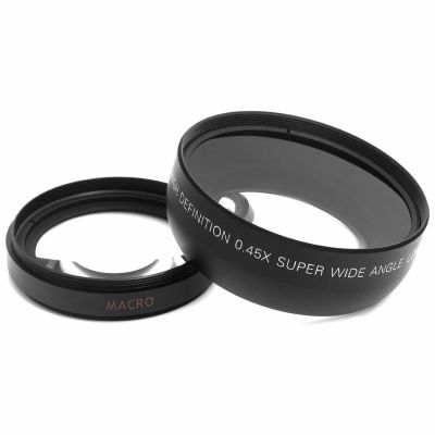 52mm 0.45x Wide Angle Lens With Macro Lens Kit 2 in 1 Lens Set For Canon Nikon Sony All 52mm DSLR and Digital Camera Accessories