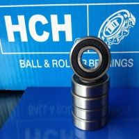 10 ชิ้น 6201 RS ( 12 x 32 x 10 mm.) HCH BALL BEARING 6201-2RS  แบริ่งส์ เม็ดกลม ฝายาง = 10 ตลับ