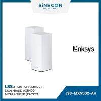 Linksys ลิงค์ซิส รุ่น MX5502-AH เร้าเตอร์ ATLAS PRO6 MX5500 DUAL-BAND AX5400 MESH ROUTER (574+4804Mbps) (PACK2)