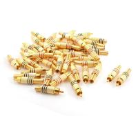 Adapter connector spring crimp RCA AV plug 25 pair