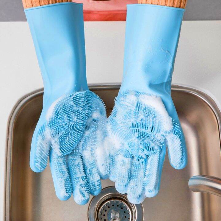 1pair-dishwashing-gloves-rubber-latex-cleaning-gloves-silicone-scrubber-for-household-kithcen-heated-resist-easy-washing-gloves-safety-gloves