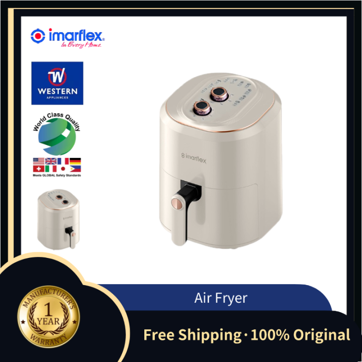 Imarflex 6L Electric Deep Fryer Air Fryer Digital Timer Temperature