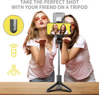 New Wireless Bluetooth selfie stick tripod Bluetooth Foldable Monopod With Led light remote shutter For Wholesale