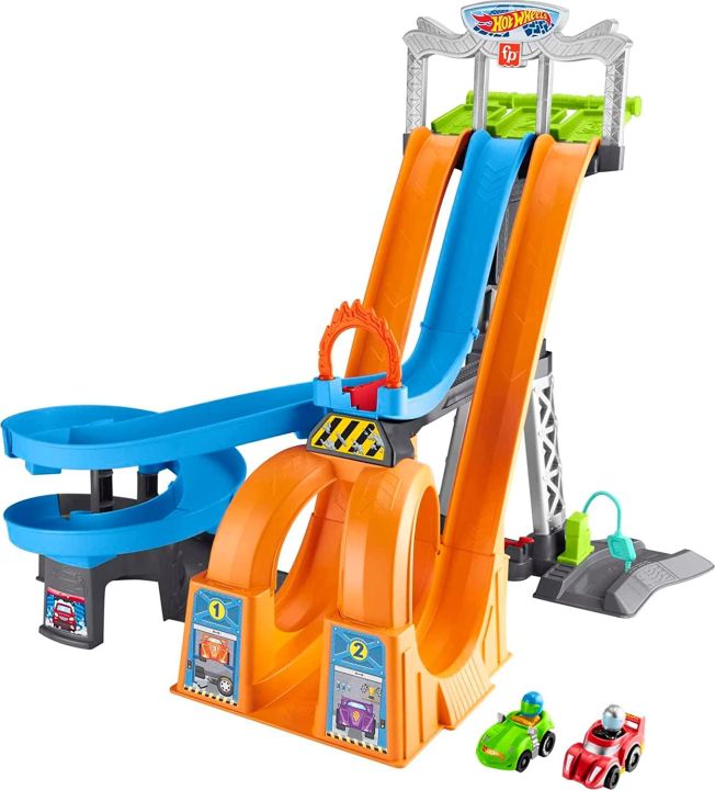 ชุดของเล่นเด็กวัยหัดเดิน-fisher-price-hot-wheels-racing-loops-tower-race-track-ราคา-2-990-บาท