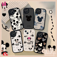 เคสมิกกี้เมาส์สำหรับ Realme C35 C20 C15 C11 C21Y C25Y C31 C20A C25 C12 C30 C17 C21 C55 Realme 10 5 5i 5S 6i C3 6 6 6S 8 8pro Narzo 30A 50A เลนส์ทรงกลมรูปการ์ตูนมาคู่กับเคสนิ่ม