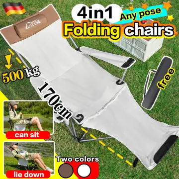 Bug 1 Get 3】Outdoor foldable chair camping Portable fishing chair light Beach  chair Leisure folding recliner 80*50*50 heavy duty directors chair folding  adult