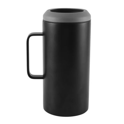1 Piece 40Oz Beer Milk Coffee Handle Mug 304 Stainless Steel Double Walled Tumbler Thermos Cup Black Large Capacity with Sealed Lid