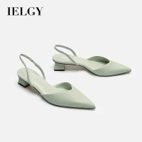 pointed toe square heel sandals womens high-heeled straps fashion single shoes