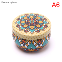 Dream nylone Retro Floral Tin Can Tea กล่องเก็บขนมของขวัญ