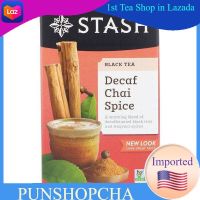 ชา Stash Tea, Black Tea, Decaf Chai Spice, 18 Tea Bags