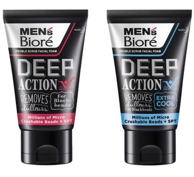 Biore Men Deep Action Extra Cool Foam 100g.