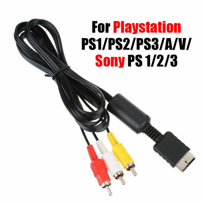 Kabel Audio Video ตัวแปลงสายเคเบิลเอวีทีวี3rca 1.8ม. สำหรับสายออดิโอมัลติมีเดีย Ps3 Ps2