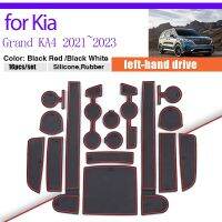 แผ่นกันฝุ่นสำหรับ Kia Grand Carnival KA4 2021 2022 2023แผ่นรองฟันหน้าประตูสล็อตร่องเบาะอุปกรณ์เสริมสติ๊กเกอร์ถาดรองแก้ว