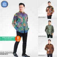 Exclusive Long Sleeve Batik Mens Shirt Formal Casual Cotton