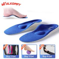 Walkomfy Plantar Fasciitis Pain Relief Orthotics-Flat Feet Arch Support Insoles Shoe Insert For WalkingRunningHiking Men Women