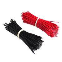 100pcs Breadboard Jumper Cable Wires Tinned 0.96cm Black &amp; Red _wire