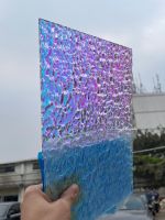 5MM Water Ripple Color Laser Plexiglass Rainbow Acrylic Radiant Wave Board For DIY/Jewel Display/Advertising/Decorate/Art Staffs