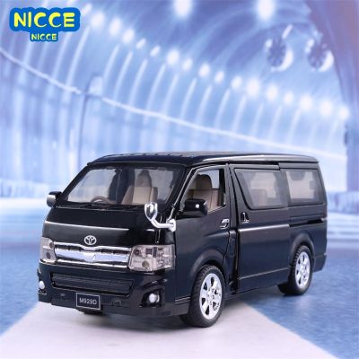 Nicce 1:32 Toyota Hiace MPV Alloy Car Model Diecast Toy Vehicles Metal Toy Car Model Sound Light Collection Kids Gift F366