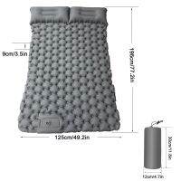 Outdoor Camping Backpacking 196 * 125 * 9cm Sleeping Pad Air Camping Mat with Air Pillow Quick inflate Sleeping Pads