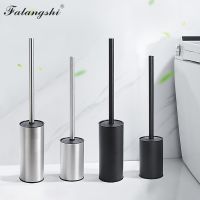 Stainless Steel Toilet Brush Holder Black Color Clean Tool Durable Vertical Toilet Brush Bathroom Cleaning Wall Mounted WB8702