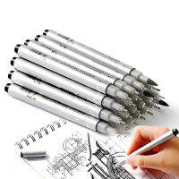 10 PcsSet Waterproof Pigment Fine Liner Sketching Pen Silver Needle Micron Marker Pen For Manga Drawing School Stationery