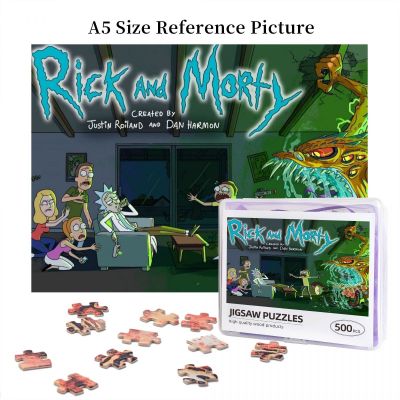 Rick And Morty Rick Sanchez Wooden Jigsaw Puzzle 500 Pieces Educational Toy Painting Art Decor Decompression toys 500pcs