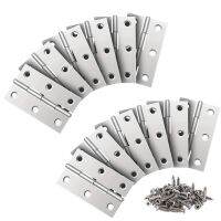 24 PCS 66Mm Timber Door Hinges Stainless Steel Hinges For Internal amp; External Doors Kitchen Cabinet Wardrobe With Screws