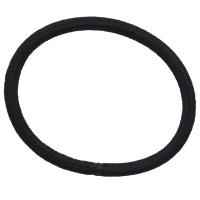 200 Pack No-metal Hair Elastics Hair Ties Ponytail Holders Hair Bands Bulk, Black (4mm)