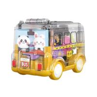 Light Up School Bus Inertia Friction Powered Interactive Gear Toy Car No Battery Vehicle Toy for Boys &amp; Girls Cute Colorful Kids Toy for Childrens Day Gifts advantage