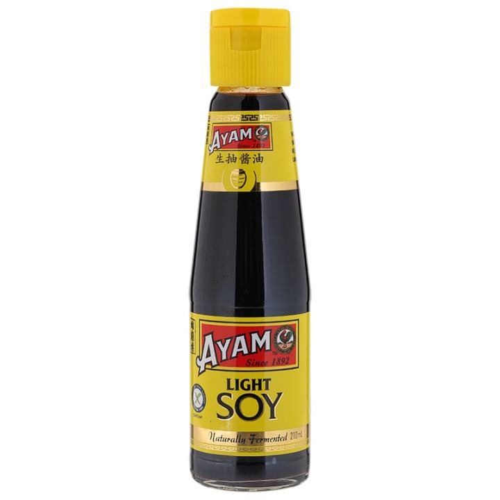 [ส่งฟรี] Free delivery Ayam Light Soy Sauce Gluten Free 210ml. Cash on delivery เก็บปลายทาง