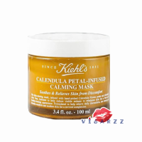 (สูตรใหม่ 100mL) Kiehls Calendula Petal-Infused Calming Mask มาส์กสูตรใหม่ของคีลส์ เพิ่มกลีบดอกคาเลนดูล่าเป็น 50% เก็บด้วยมือเป็นส่วนผสมหลัก ฟื้นคืนความสดชื่นและความมีชีวิตชีวาให้ผิวหลังใช้เพียง 5 นาที