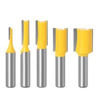 iho№☬  8mm Shank Straight Woodworking Router Bit Set Tools Drilling Milling Cutter3/6/10/12/16mm Cutting Diameter