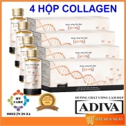 HCMCOMBO 4 HỘP COLLAGEN ADIVA - HỘP 14 chai 30ml