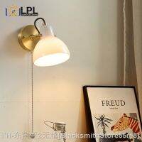 hyfvbujh◕▲▧ Wood Wall Lamp Adjustable Lampshade Bedroom Bedside Reading Old-fashioned Can Bent