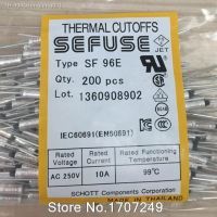 ❀ Free Shipping 5PCS NEW SF96E SEFUSE Cutoffs Thermal Fuse 99C 99 Degree 10A 250V Metal fuse SF96E