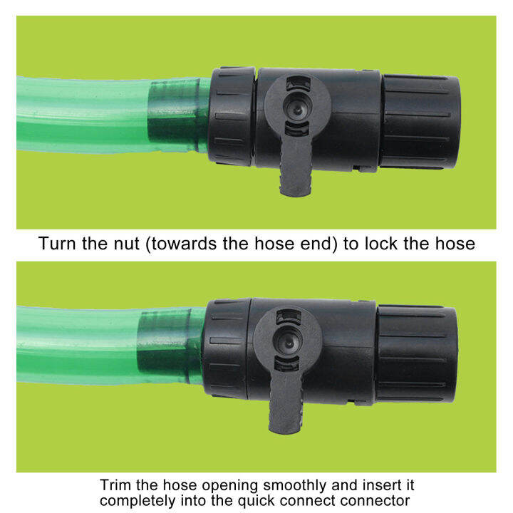 Fish Tank Hose Pipe Connector, Aquarium Hose Valve Quick Release Safe