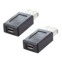 3X Black USB 2.0 Type A Female to -USB B Female Adapter Plug Converter