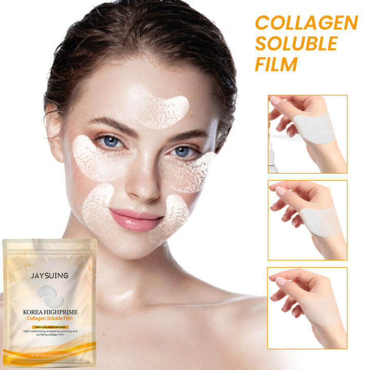 Collagen Soluble Film Water-Soluble Eye Ma-sk Eye Care Remove Dark ...