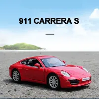 1:36 Porsche 911 S รถสปอร์ตดึงกลับรถรุ่นรถโลหะของเล่นรถสำหรับของขวัญเด็กคอลเลกชัน F204