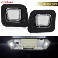 2Pcs สำหรับ Dodge Ram 1500 2500 3500 2003-2018 18 LED รถด้านหลังป้ายทะเบียน Canbus ข้อผิดพลาดฟรีจำนวนแผ่นโคมไฟ Xenon สีขาว