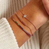 【CW】 Bar Hot Fashion Jewelry 925 Sterling Colorful Cz BraceletS