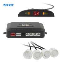 DIYKIT Car Parking Radar Sensors Backup Radar System with LED Backlight Display + 4 Sensors