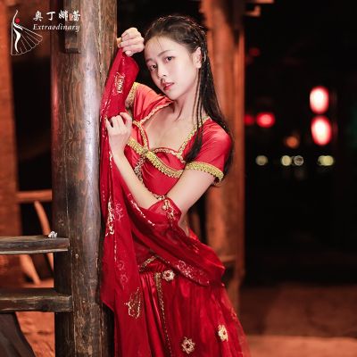 ﹊ Odina Lei Belly Dance Costume Accessories Props Scarf Exclusive Preparation Of Classical Hanfu Female Tang Suit Accessories Veil