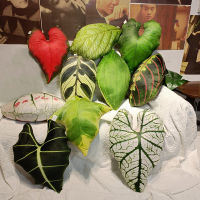 Green Leaf Pillow Cushion for Living Room Sofa Tropical Plant Chair Cushion Home Decorative Pillows Birthday Gifts body pillow