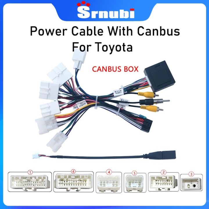 Car 16Pin Wire Harness Power Cable Adapter With Canbus For Toyota