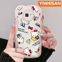 "YIWESAN เคส J2 J7ปลอกสำหรับ Samsung นายก J7ดีไพรม์2ลายแมวเฮลโลคิตตี้สีสันสดใสเคสซิลิโคนอ่อนชัดเจนป้องกันกล้องเคสโทรศัพท์โปร่งใสเคสกันกระแทก"