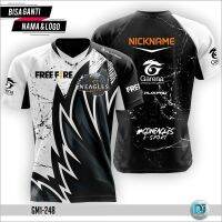 Shirt/Jersey 2018 Game Game E-sports FF/ML/PUBG/CODM Full Print Free Paste Name and Summer new T-shirt